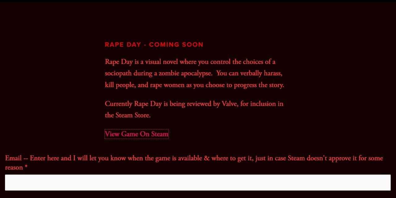 Rape Day Valve