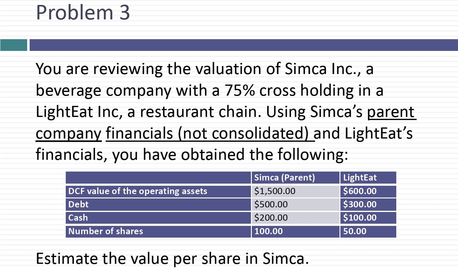 Cross Holdings