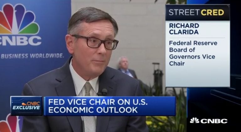 Federal Reserve Vice Chair Richard Clarida’s Full Interview With CNBC