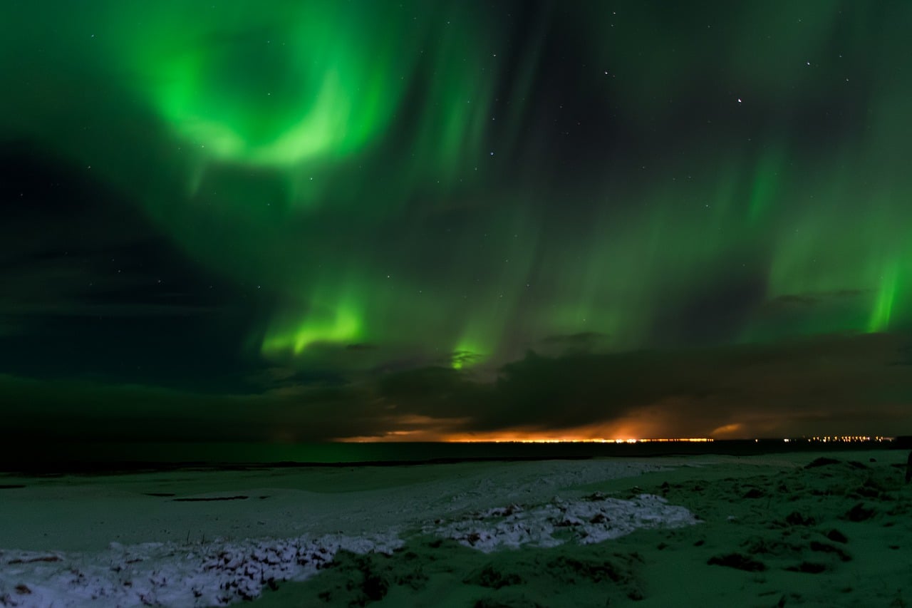 Beautiful Northern Lights Geomagnetic Storm
