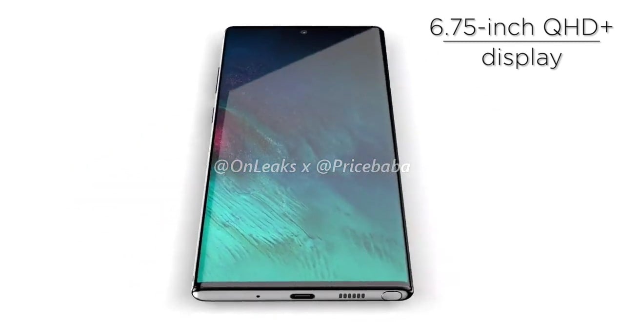 Galaxy Note 10 Pro Renders