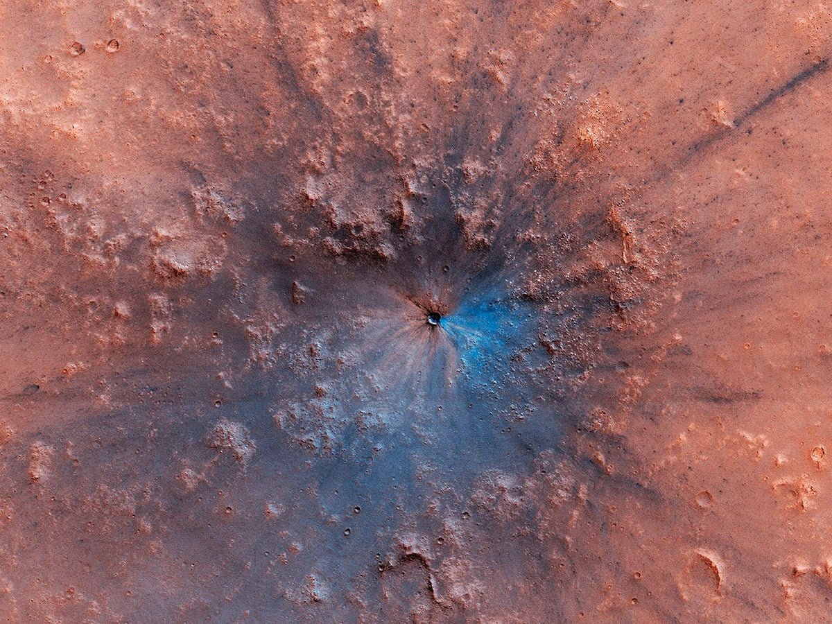 Newly-Discovered Crater On Mars