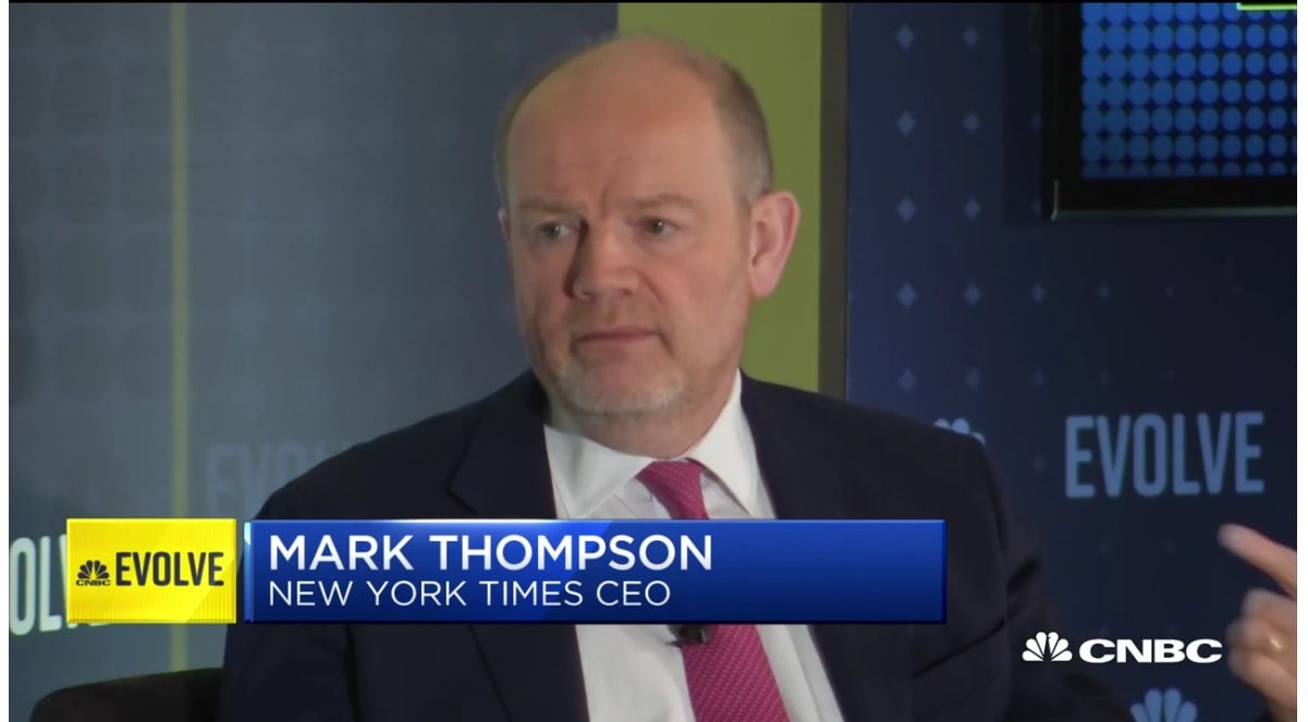 The New York Times Company CEO Mark Thompson