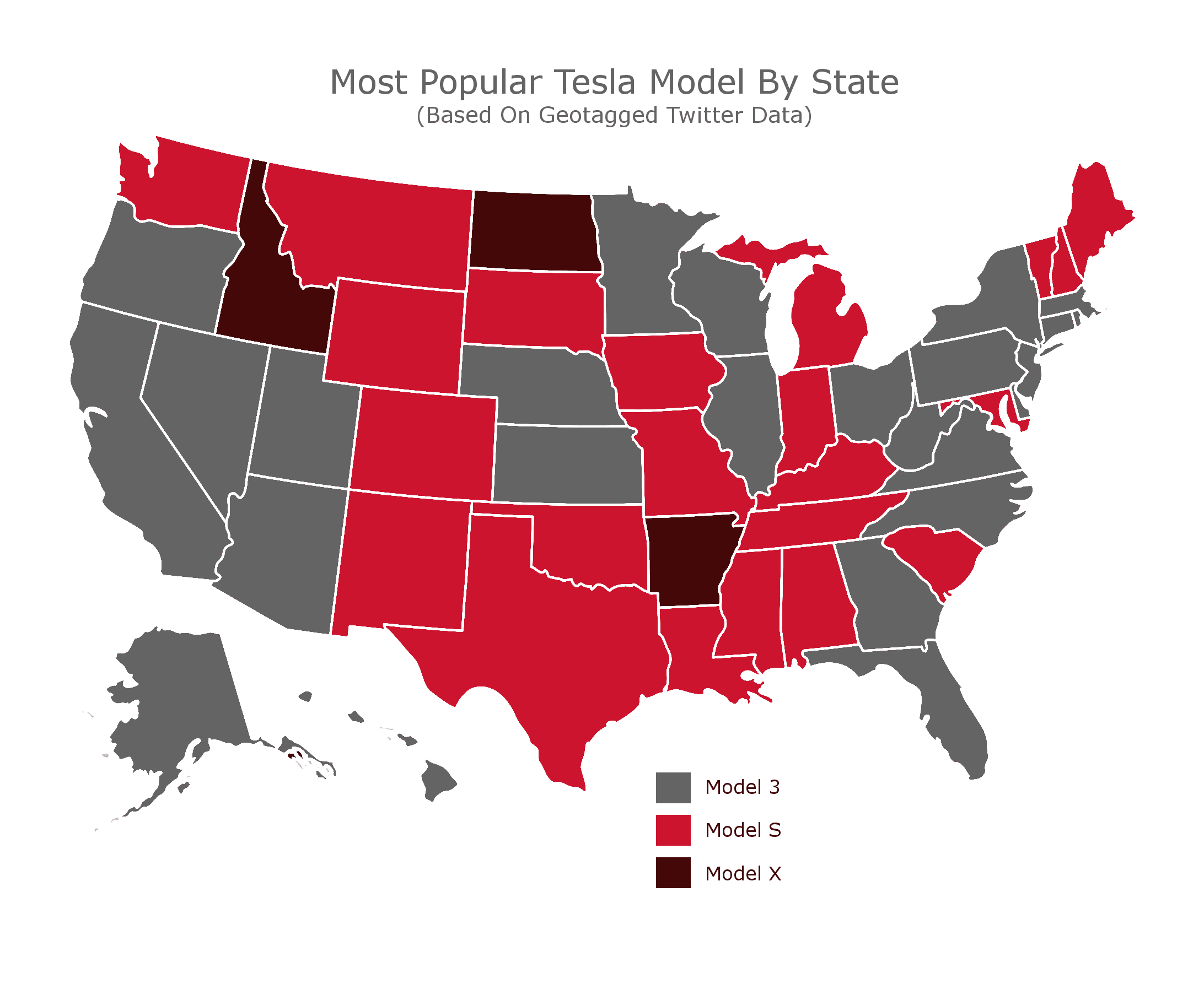Popular Tesla Model In Your State