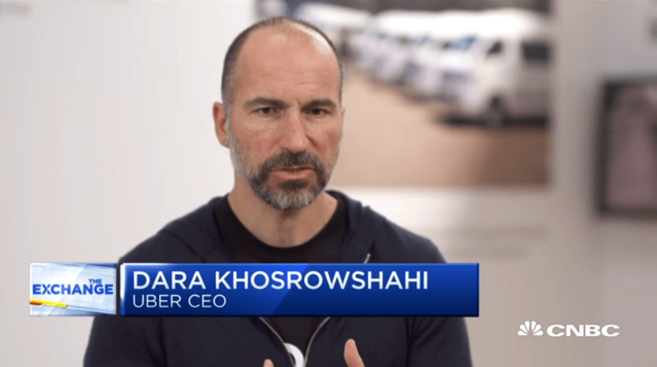 postmate Uber CEO Dara Khosrowshahi