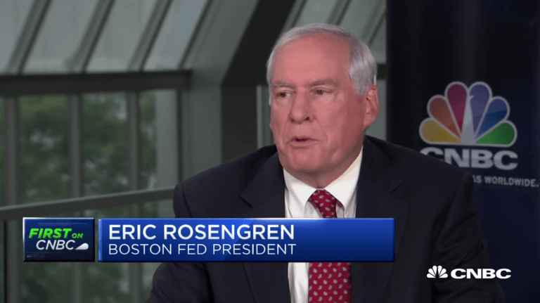 Boston Fed President Rosengren sees 1.7% GDP growth