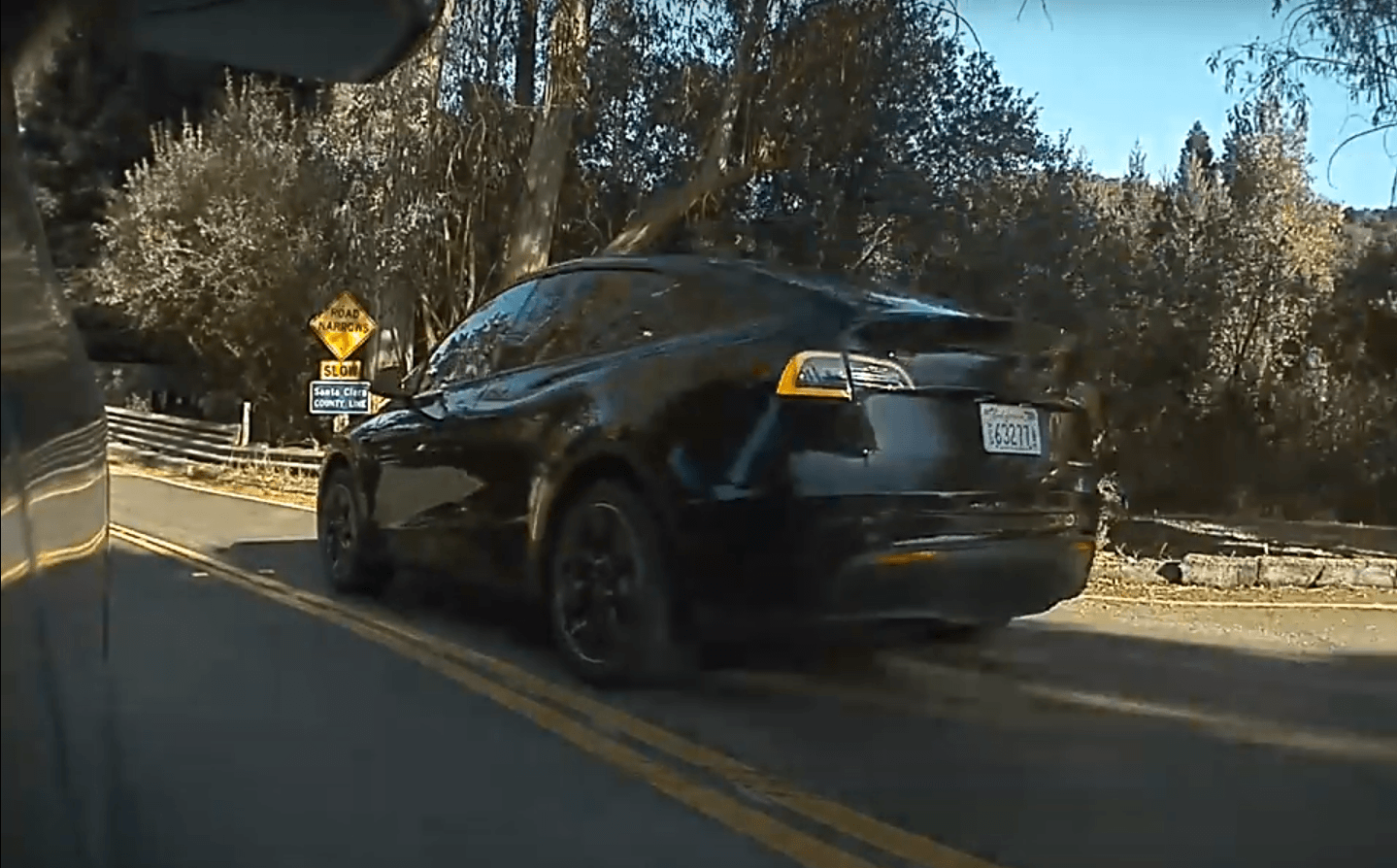 black tesla model y