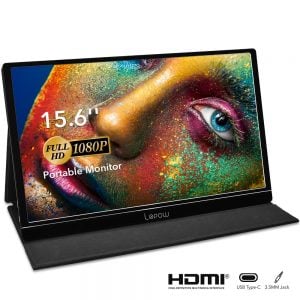 Lepow 15.6 Inch Portable Monitor Black