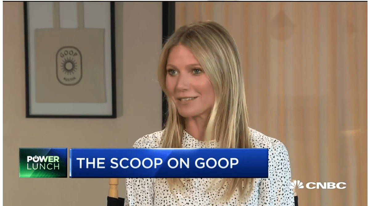 Goop Founder and CEO Gwyneth Paltrow
