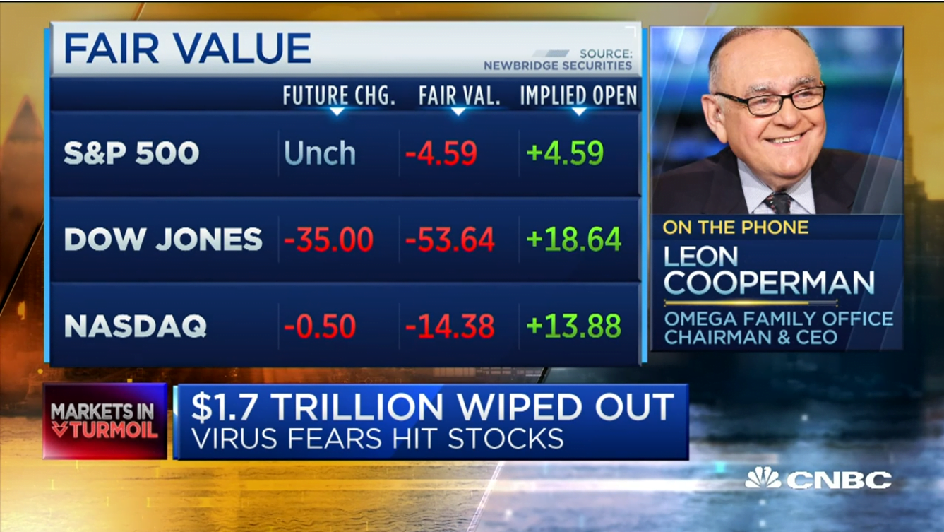 Omega Advisors Chairman and CEO Leon Cooperman