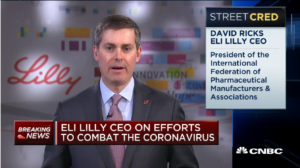 Eli Lilly CEO David Ricks coronavirus therapies