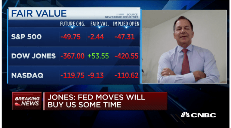 Paul Tudor Jones: Stocks could retest lows followed by a rally