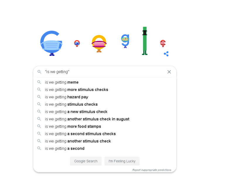 “Is we getting” a new stimulus check? Google has the answers