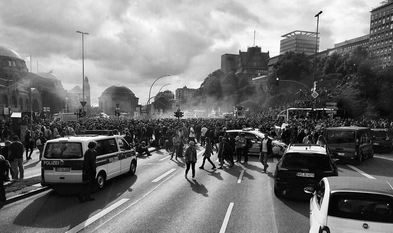 Drivers drive into protestors Naked Rochester Protesters