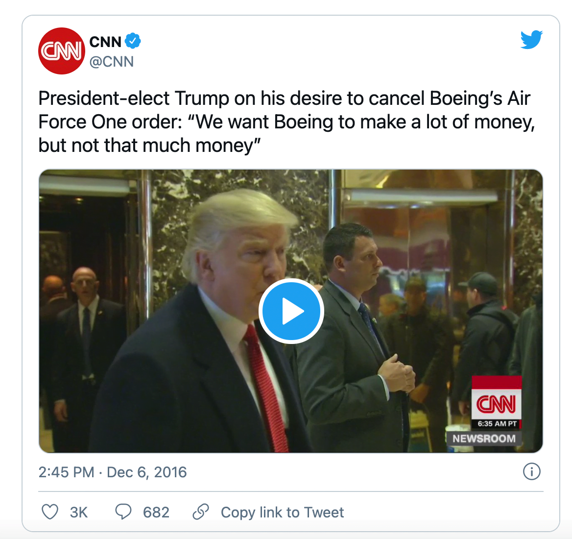 Donald Trump Boeing