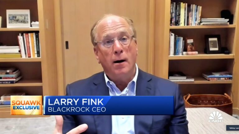 Larry Fink: We Will See Higher Inflation, More Aggressive Fed Over Next Two Years