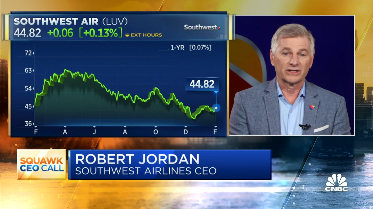 Southwest Airlines CEO Robert Jordan