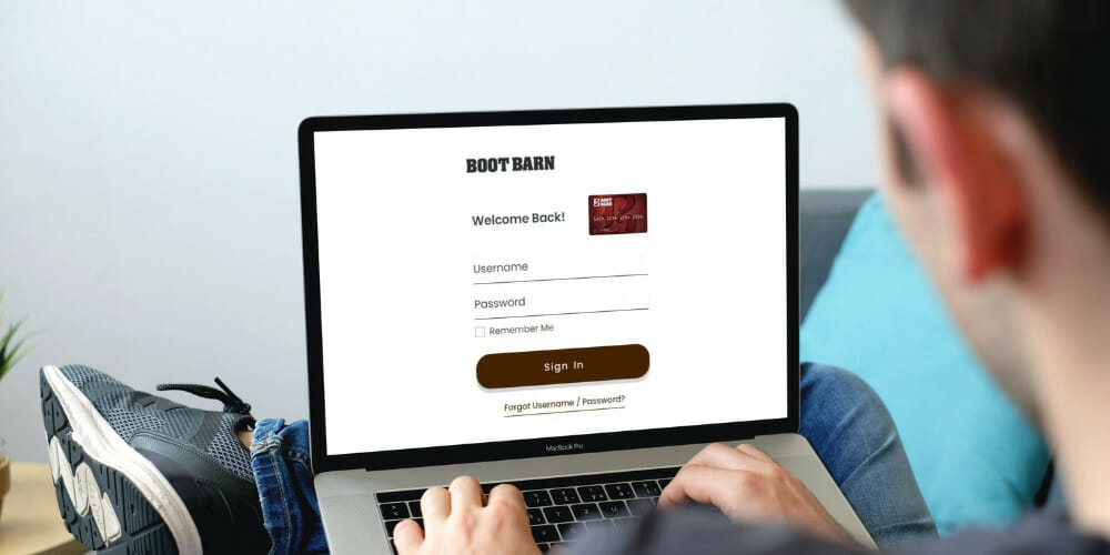 boot barn credit card login bill pay