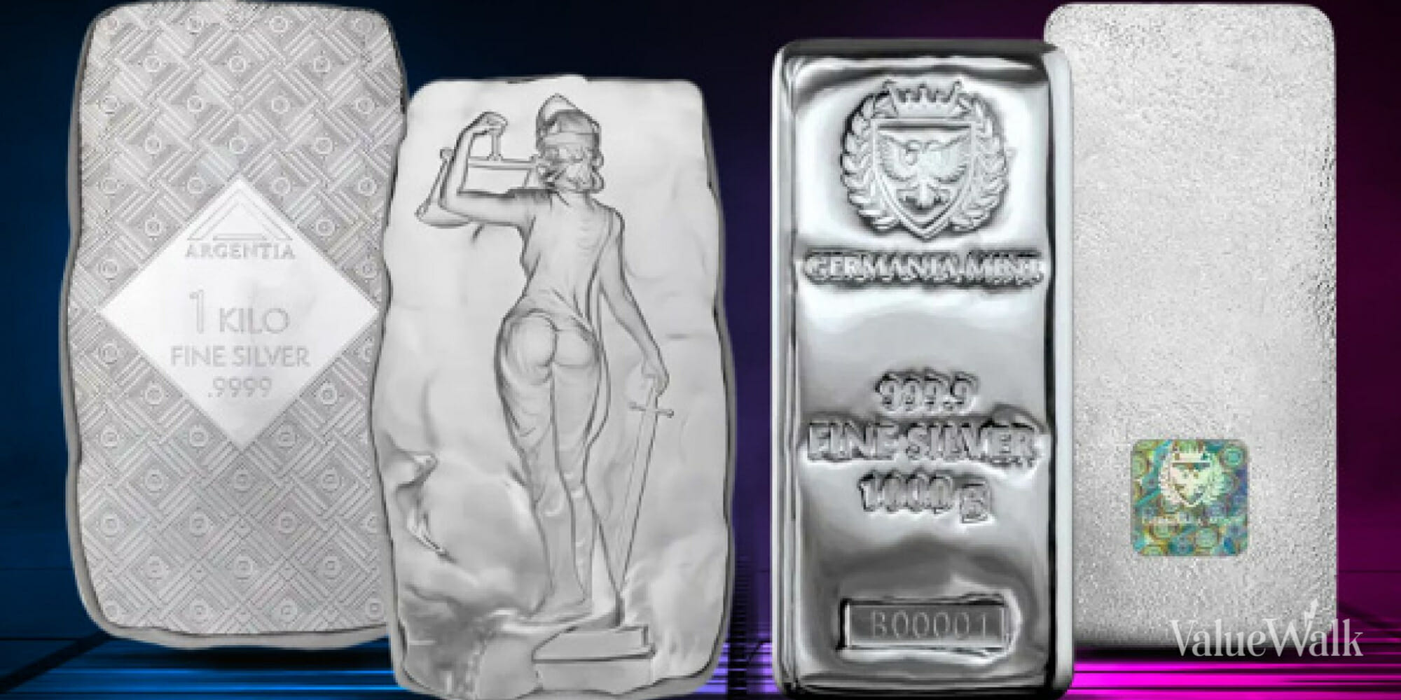 kilo silver bars