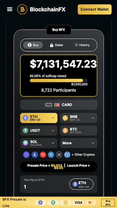 BlockchainFX presale