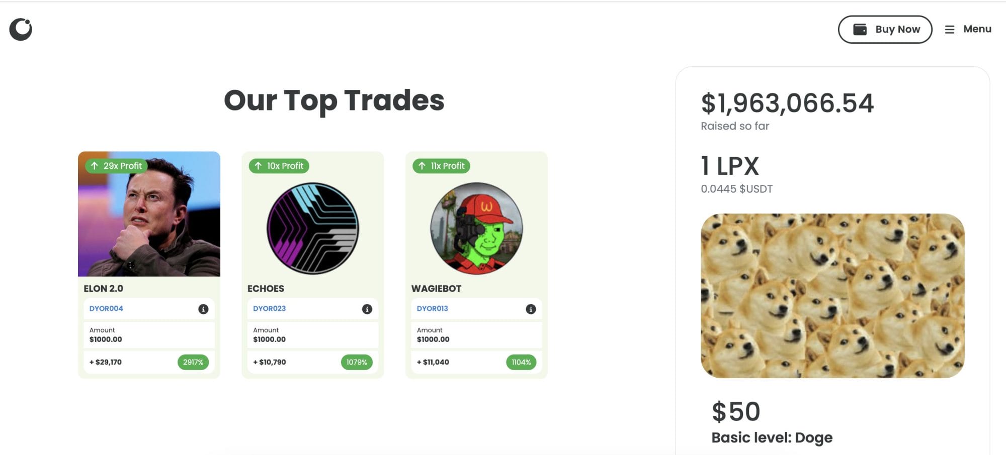 Launchpad XRP dashboard
