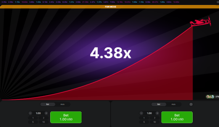 aviator crash gambling game