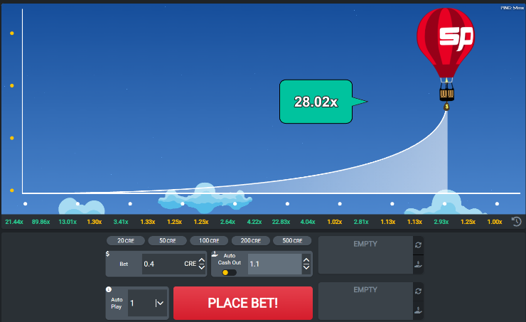 Balloon Run crash game