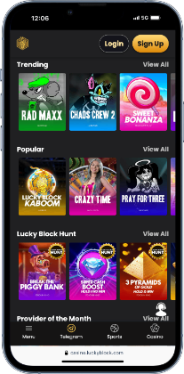 Lucky Block - best crash casino for bonuses