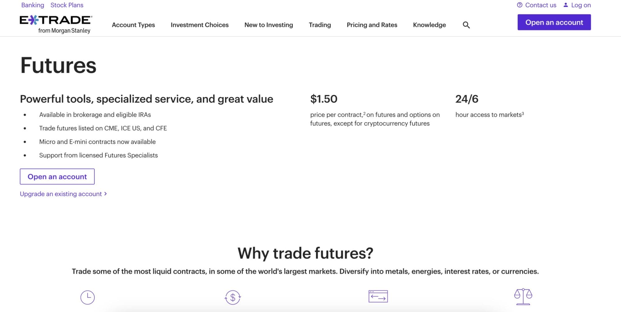 E*TRADE Futures Trading