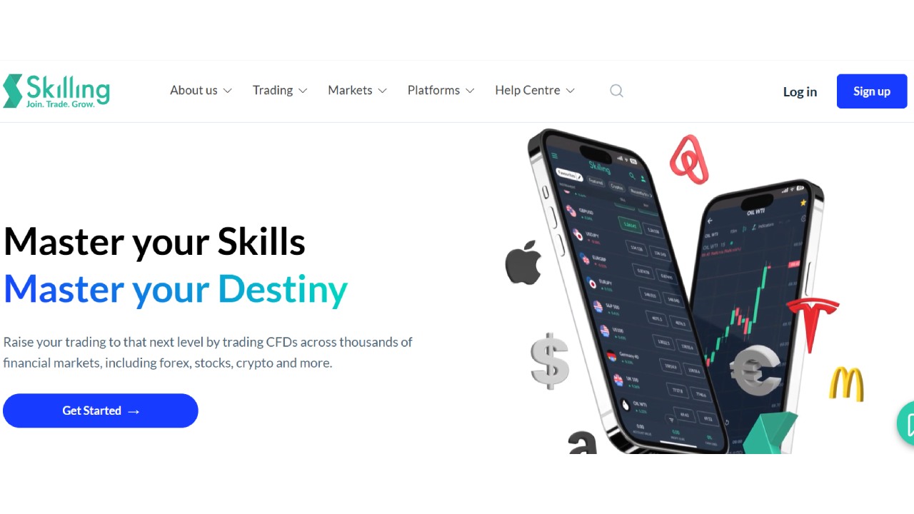 Skilling, Cyprus-based CFD broker's website