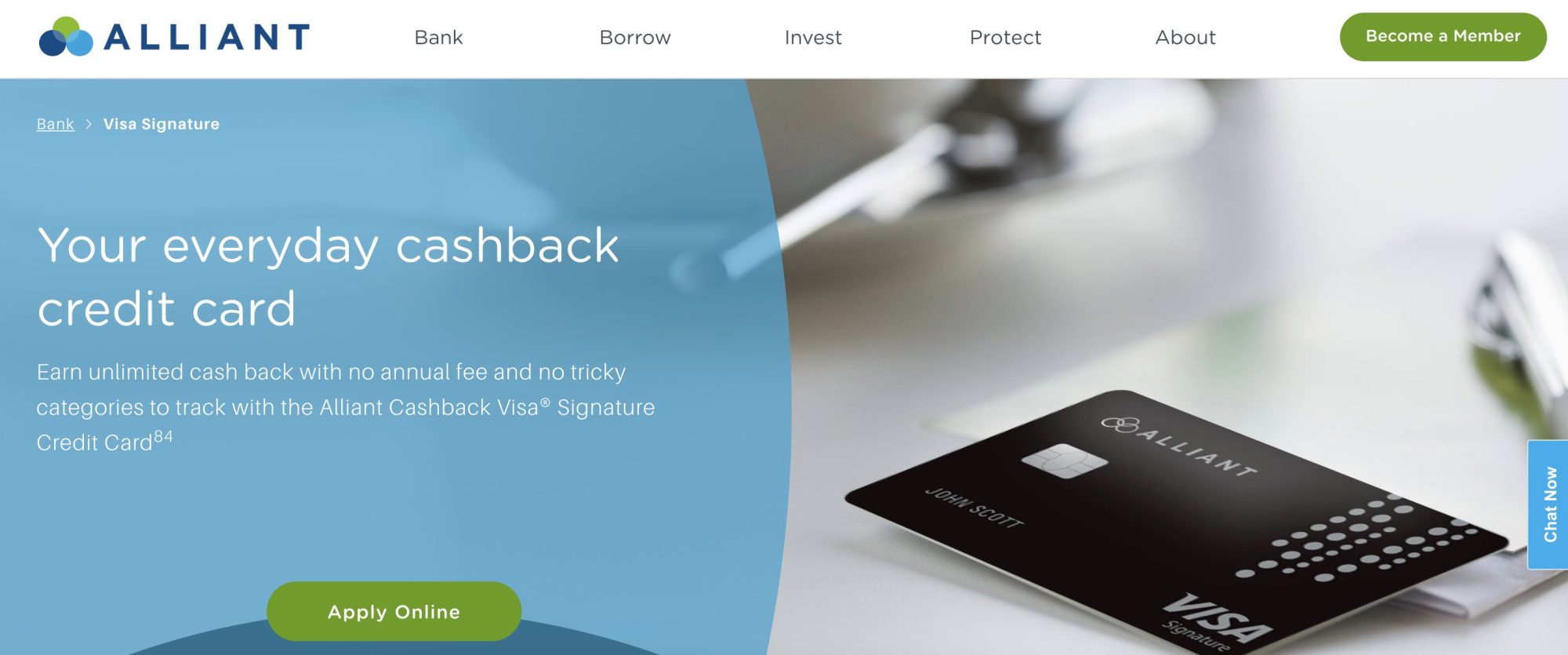 Alliant Cashback Visa® Signature Credit Card