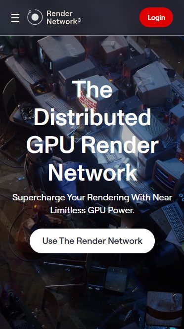 Render Network homepage