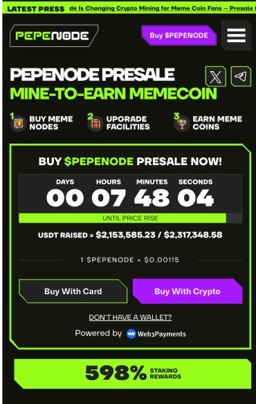 PEPENODE Presale