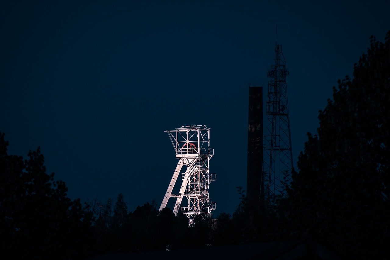 An image of a tower at a silver refinery 