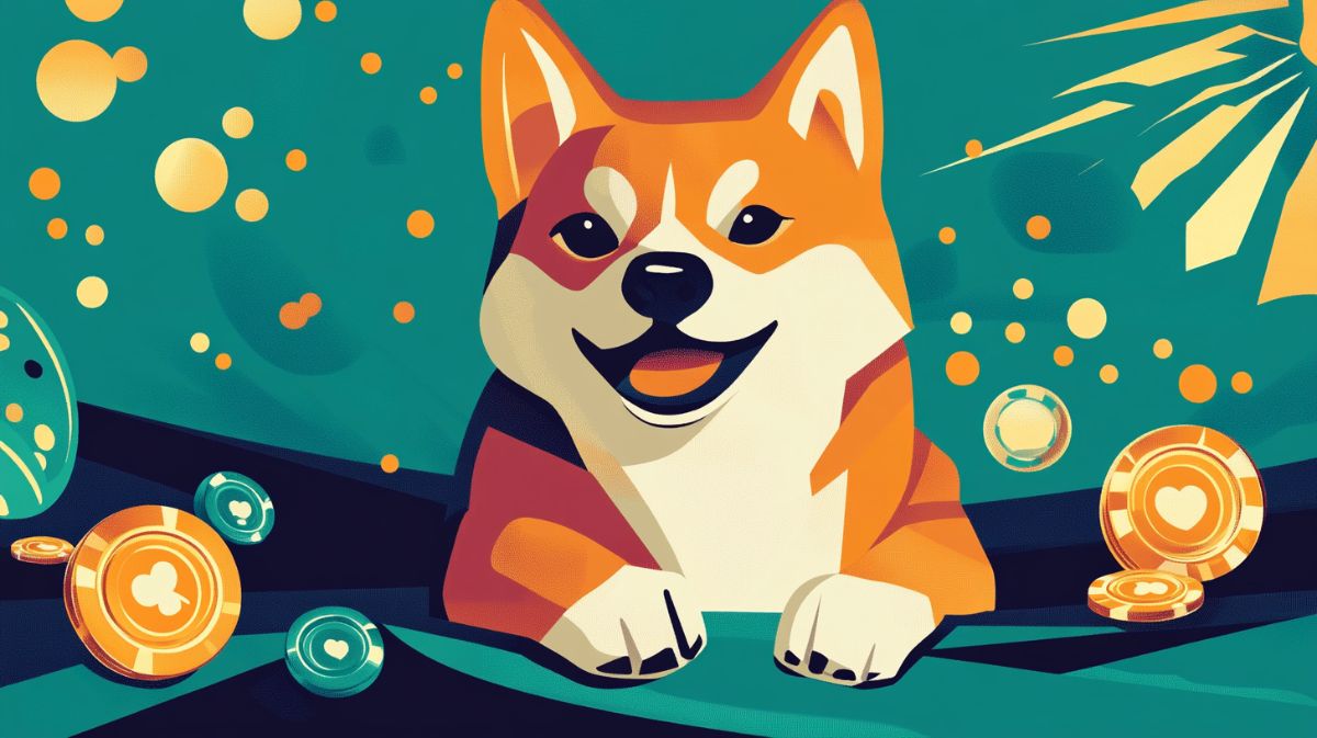Shiba inu at the casino