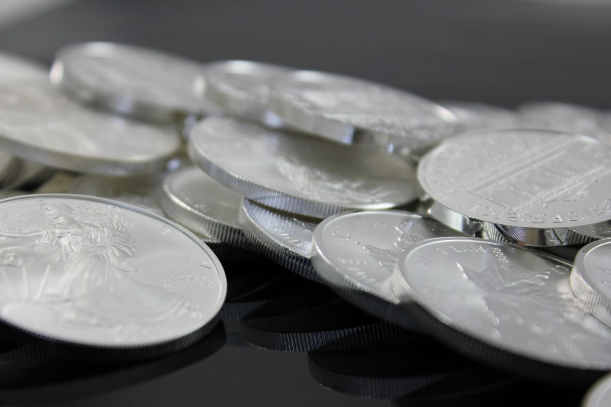 An image of silver coins