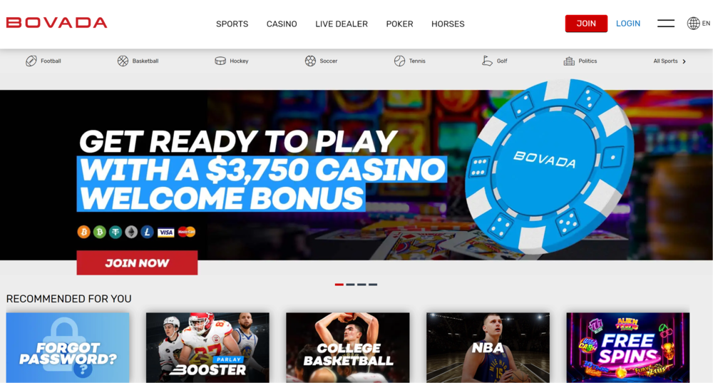 Bovada Casino and Sportsbook