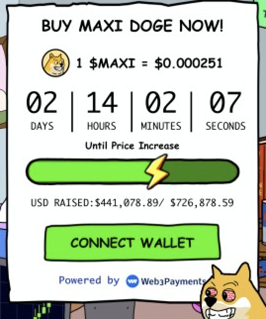 Maxi Doge presale