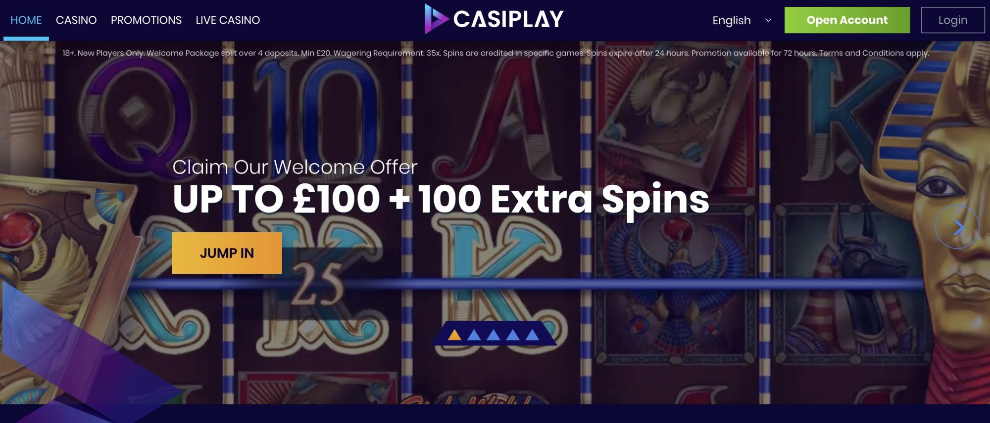 Casiplay free spins