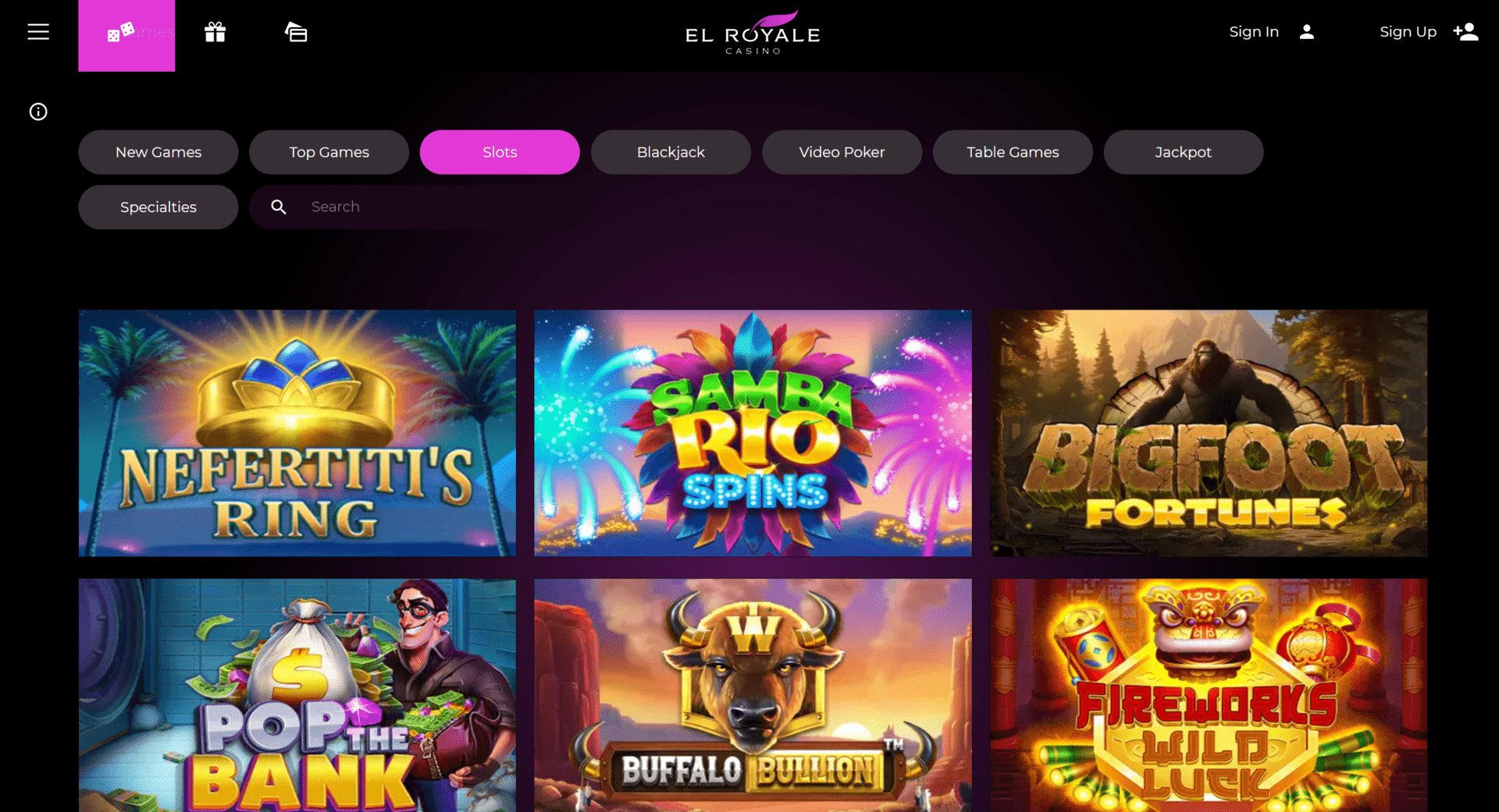 El Royale casino online slots site