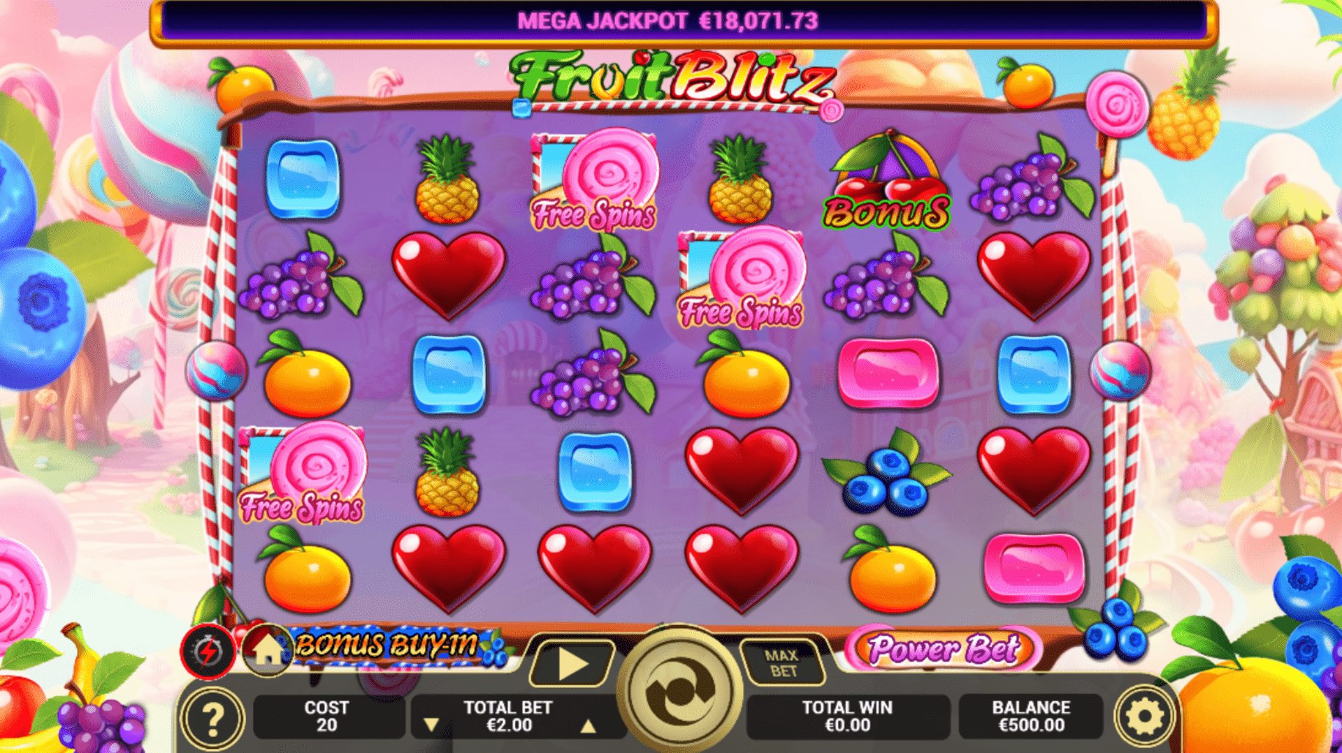 Fruit Blitz Slot Game from Arrows Edge