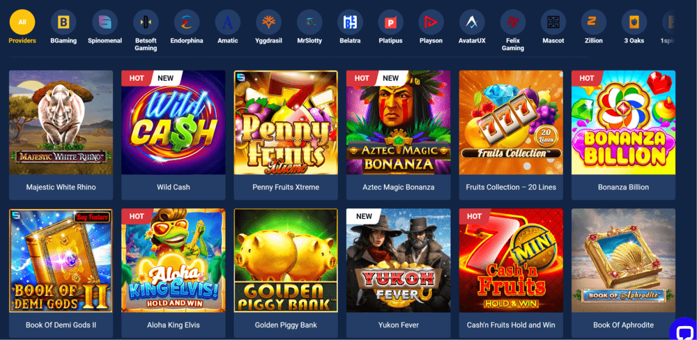 Jackpoty Casino Games