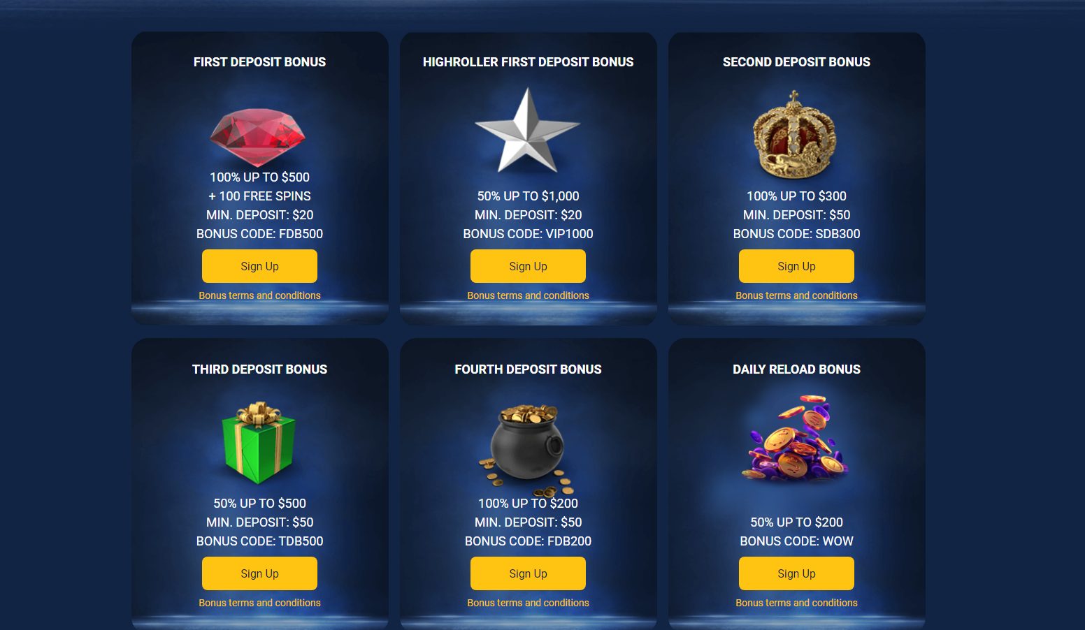 Jackpoty Welcome Bonuses