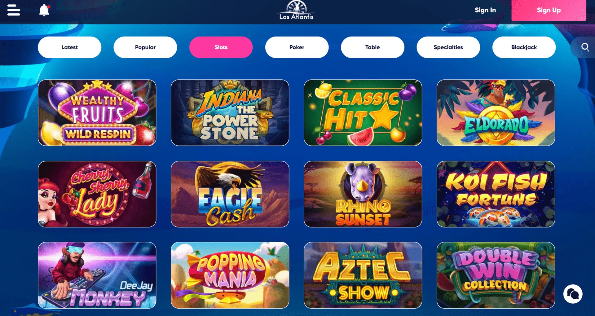 Las Atlantis Online Slots Games 