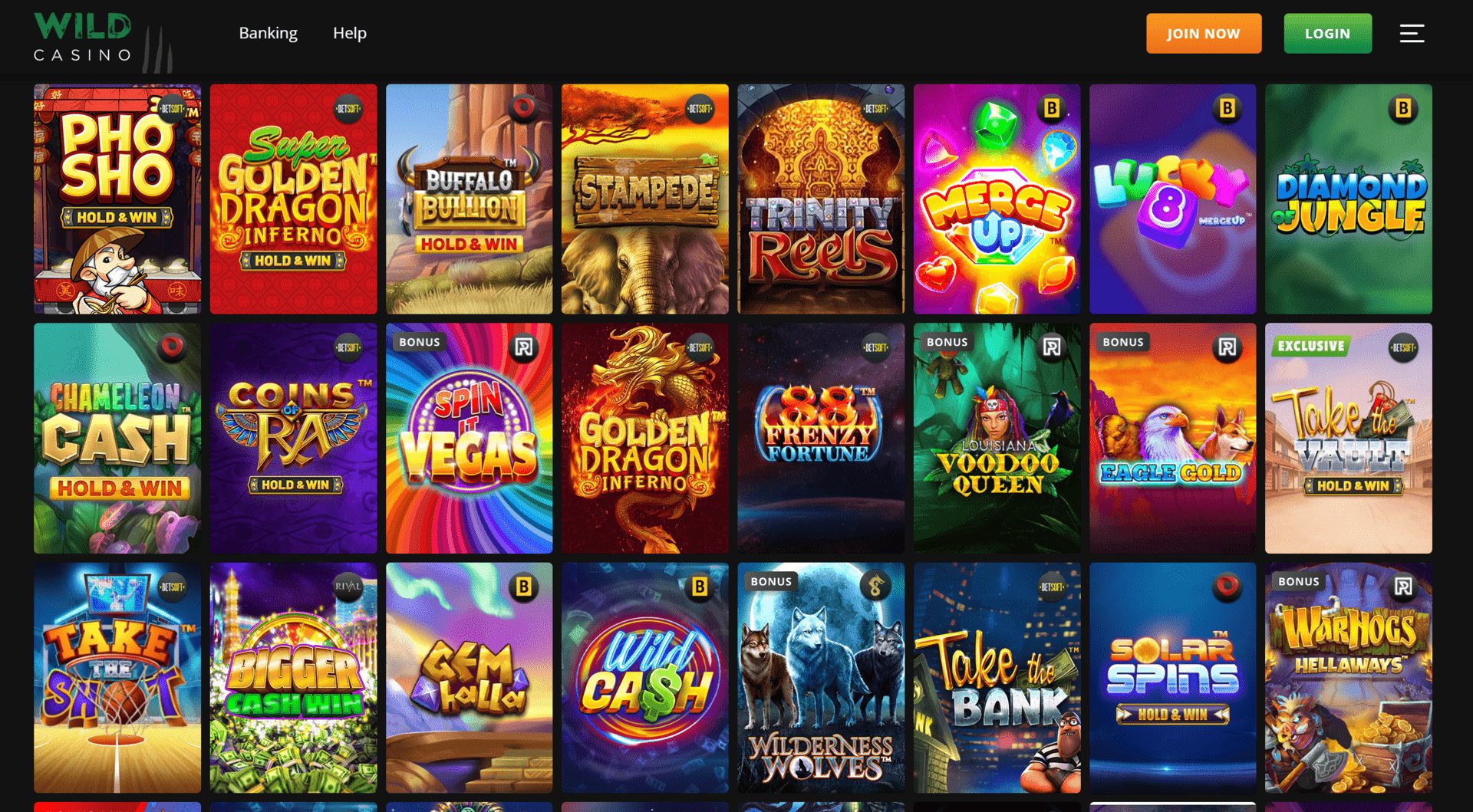 Wild Casino Slot Games