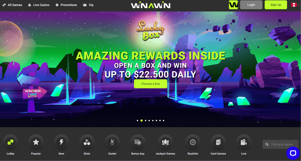 Winawin online casino for Canadians