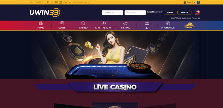 Uwin33 prides itself on allowing players to withdraw jackpots and other huge live casino rewards effortlessly.