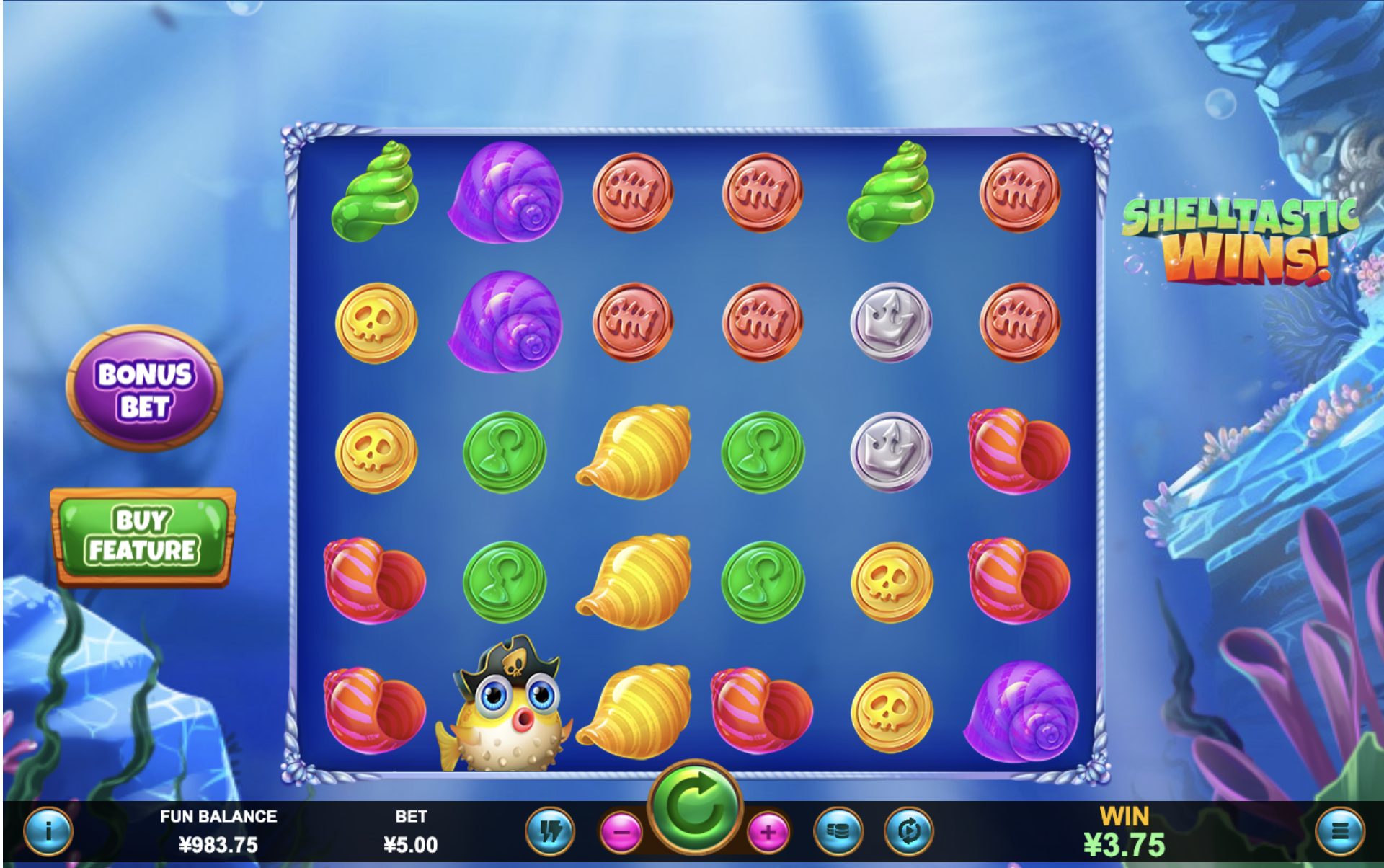 Shelltastic Wins! - real money slot game