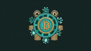 Decorative casino-themed bitcoin cash logo for bitcoin cash casinos