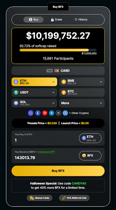 BlockchainFX Presale